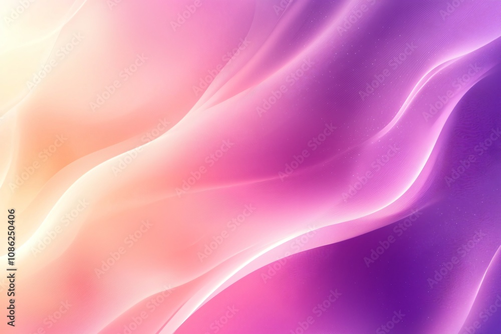 Dreamy Abstract Waves in Soft Pastel Colors