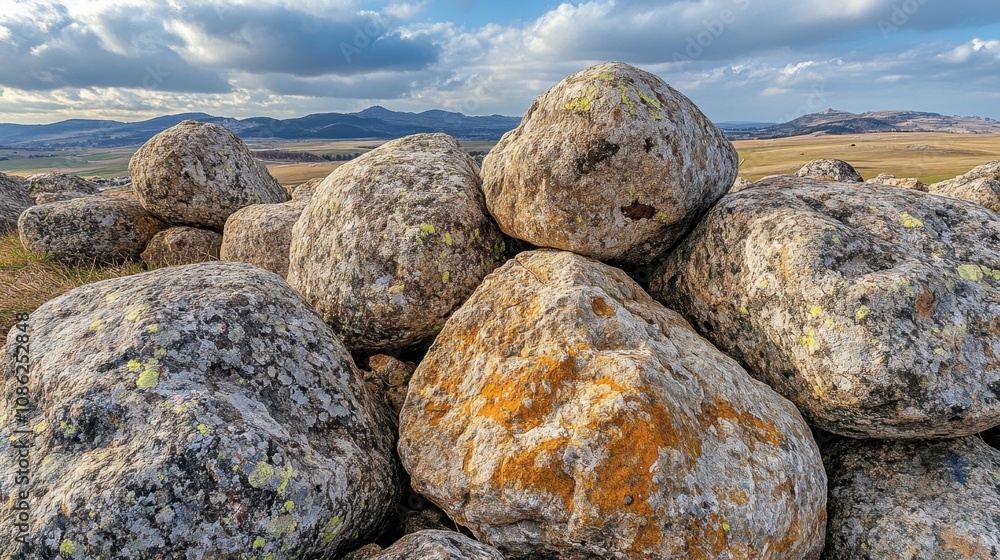 Scenic Rocky Mountains with Cloudy Sky View Scenic Rocky Mountains with Cloudy Sky View