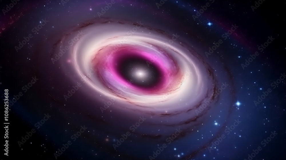 Fototapeta premium Cosmic Swirl A Galactic Core Nebula Display