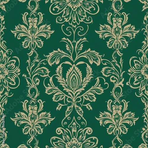 Seamless vintage indian mandala butterfly design dark color background elegant home decor concept artistic viewpoint