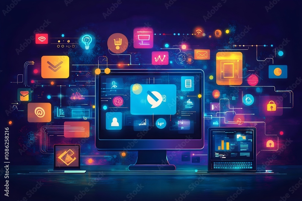 Social media marketing. Set of icons related to internet promotion, audience engagement, social media posts and online advertising. Cartoon flat vector illustration collection isolated on background Social media marketing. Set of icons related to internet promotion, audience engagement, social media posts and online advertising. Cartoon flat vector illustration collection isolated on background