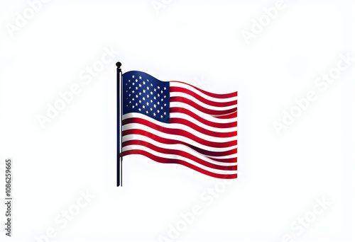 the national flag on a white background