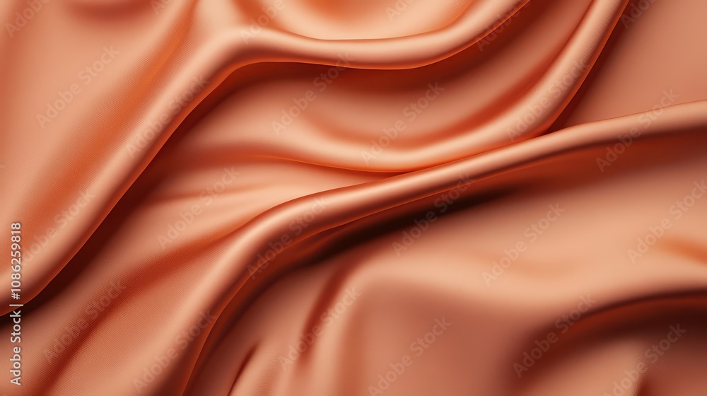 Elegant silk fabric in a soft peach hue, showcasing graceful folds and curves, perfect for fashion and design projects. Elegant silk fabric in a soft peach hue, showcasing graceful folds and curves, perfect for fashion and design projects.