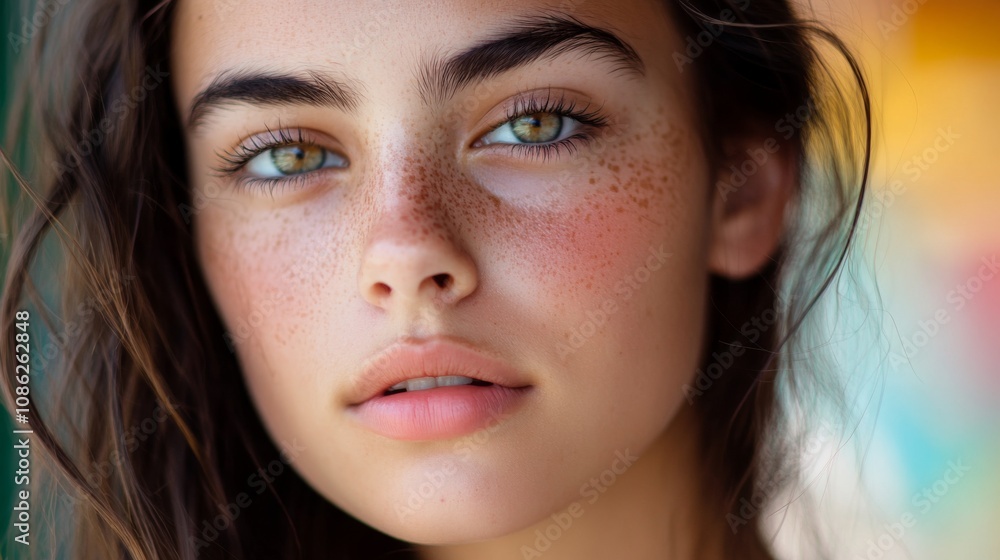 Close-up Portrait of a Beautiful Woman Close-up Portrait of a Beautiful Woman