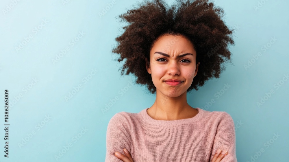 Woman with Disapproving Expression Woman with Disapproving Expression