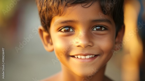 Smiling Child Portrait - A Radiant Moment