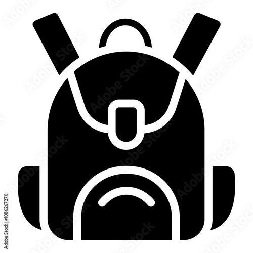 Daypack solid icon
