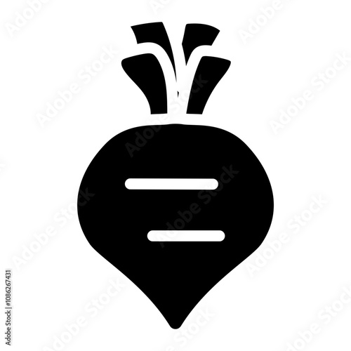 Beet solid icon
