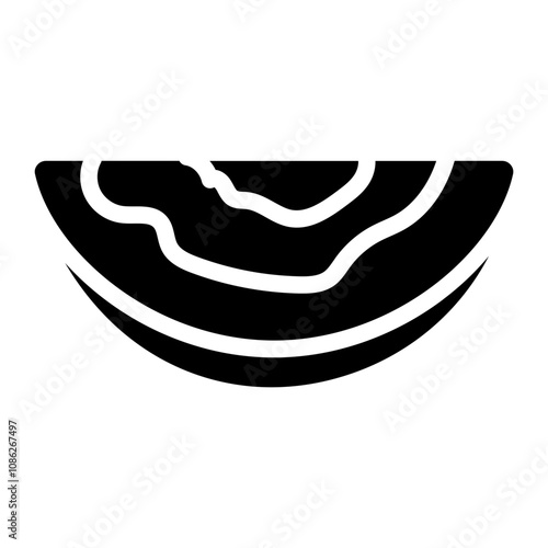 Slice of beet solid icon