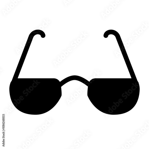 Sunglasses solid icon