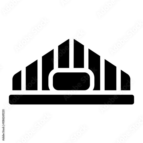 Hangar ventilation solid icon