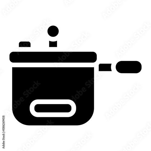 Rice cooker solid icon