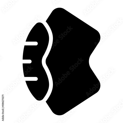 Elbow pads solid icon
