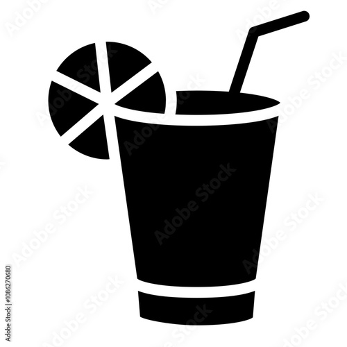 Juice solid icon