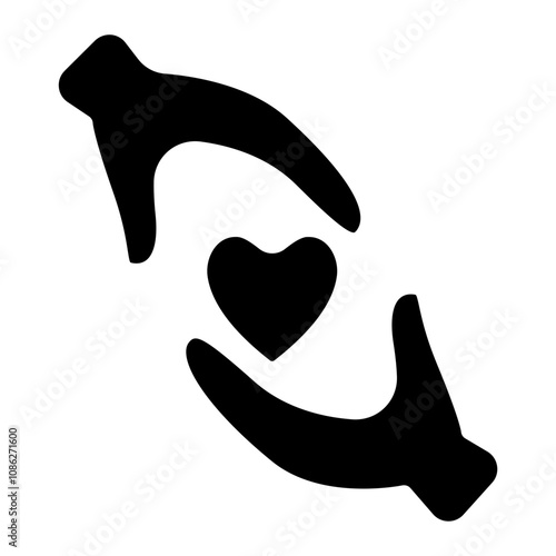 Do with heart solid icon