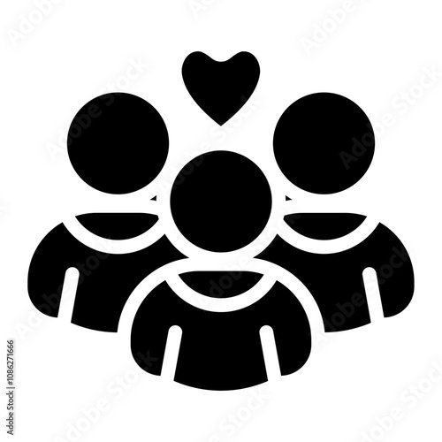 Volunteers solid icon