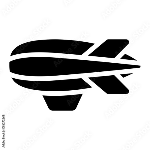 Zeppelin frame solid icon