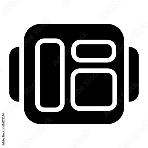 Lunch box solid icon