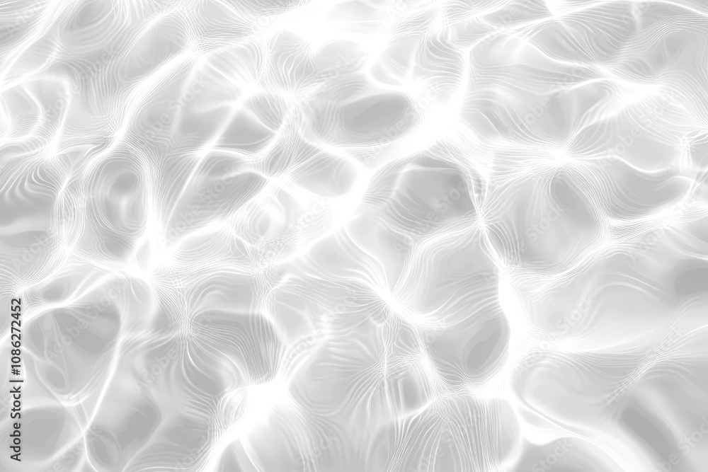 Obraz premium Abstract white background with a wavy texture that simulates the surface of water.