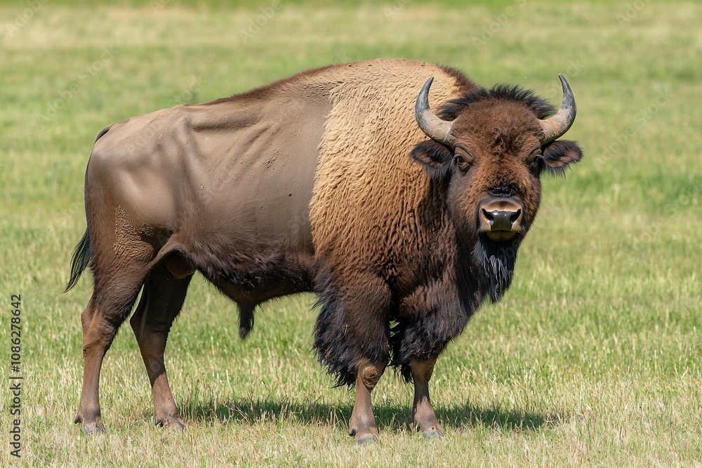 Majestic Bison in Natural Habitat: A Symbol of North American Wildlife Majestic Bison in Natural Habitat: A Symbol of North American Wildlife