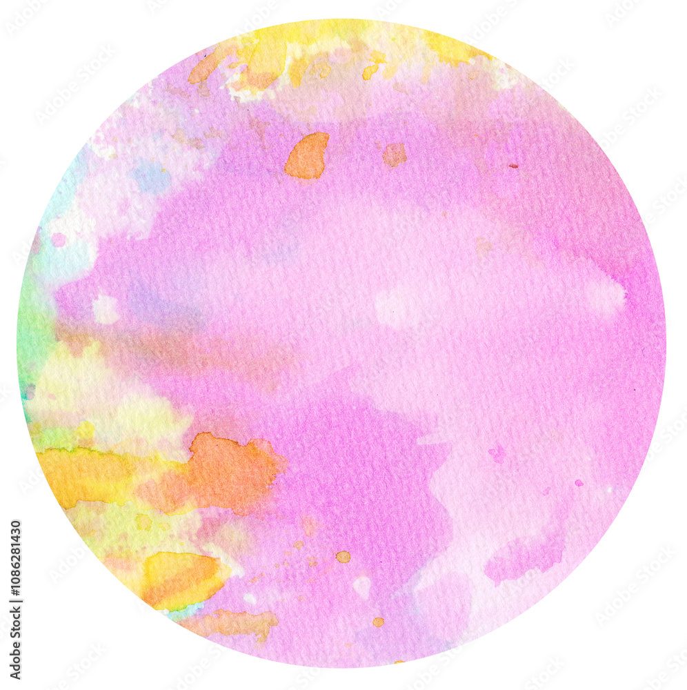 Watercolor hand painted circles texture. Watercolour circle elements for design. Watercolor hand painted circles texture. Watercolour circle elements for design.