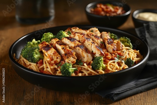 Balanced Chicken and Broccoli Dish on Elegant Plate