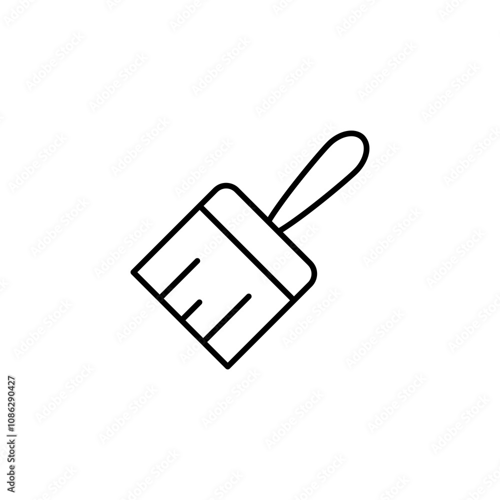 Paint brush line icon, vector simple flat linear illustration for web and app..eps Paint brush line icon, vector simple flat linear illustration for web and app..eps