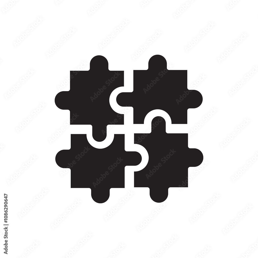 Puzzle icon vector, vector trendy style Plugins symbol illustration for web and app..eps Puzzle icon vector, vector trendy style Plugins symbol illustration for web and app..eps
