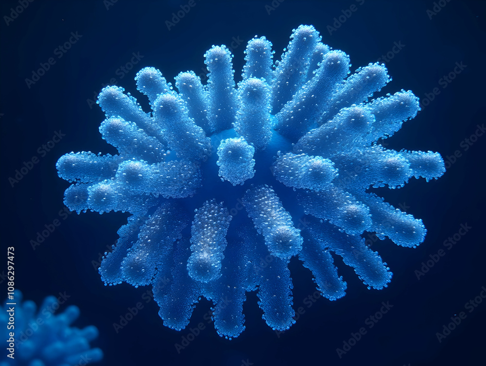 3D Illustration Virus Cell Microbe Bacteria Germ Disease 3D Illustration Virus Cell Microbe Bacteria Germ Disease