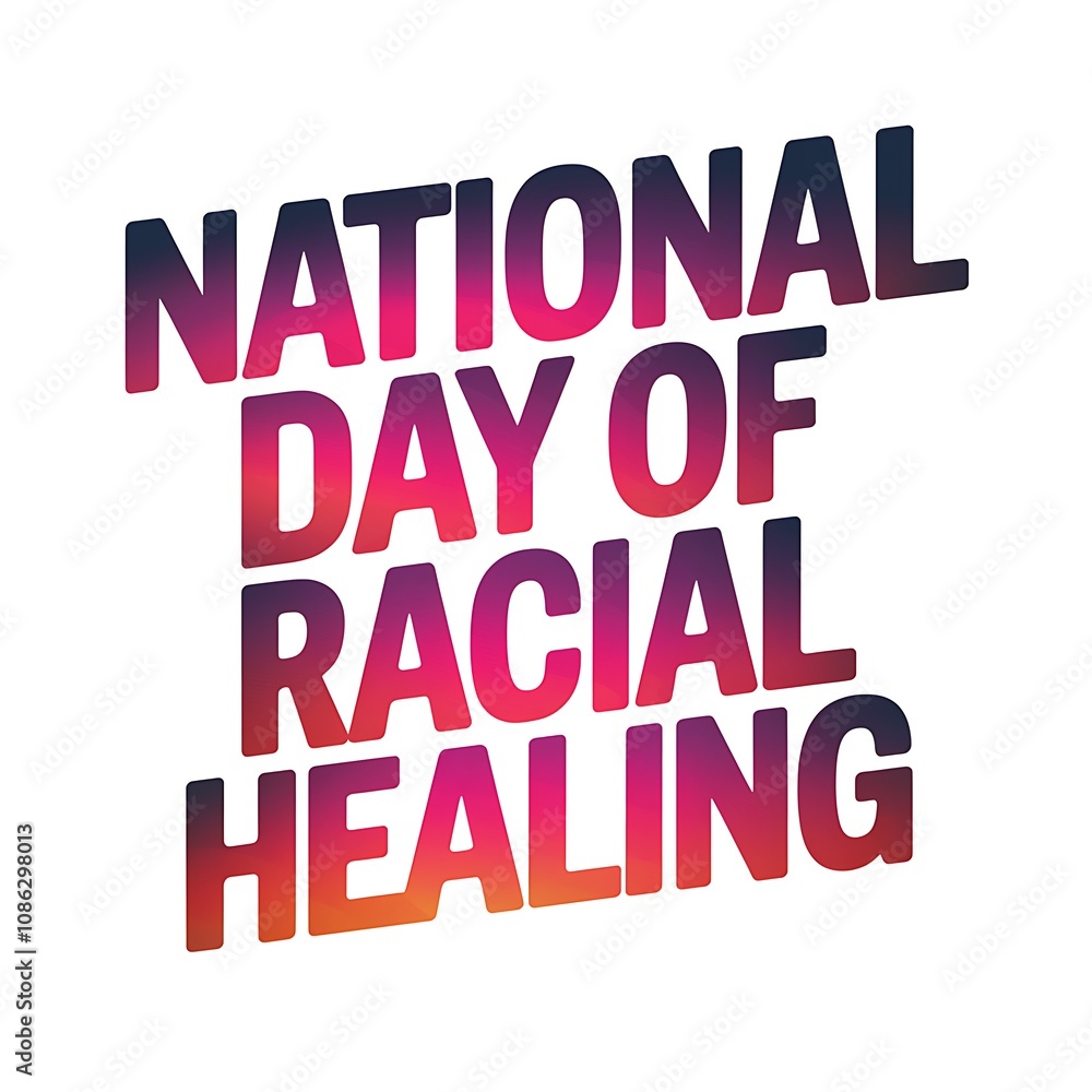 Obraz premium National Day Of Racial Healing Awareness