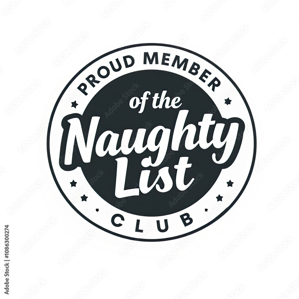 stamp with the text Proud Member of The Naughty List for web, print or craft use stamp with the text Proud Member of The Naughty List for web, print or craft use