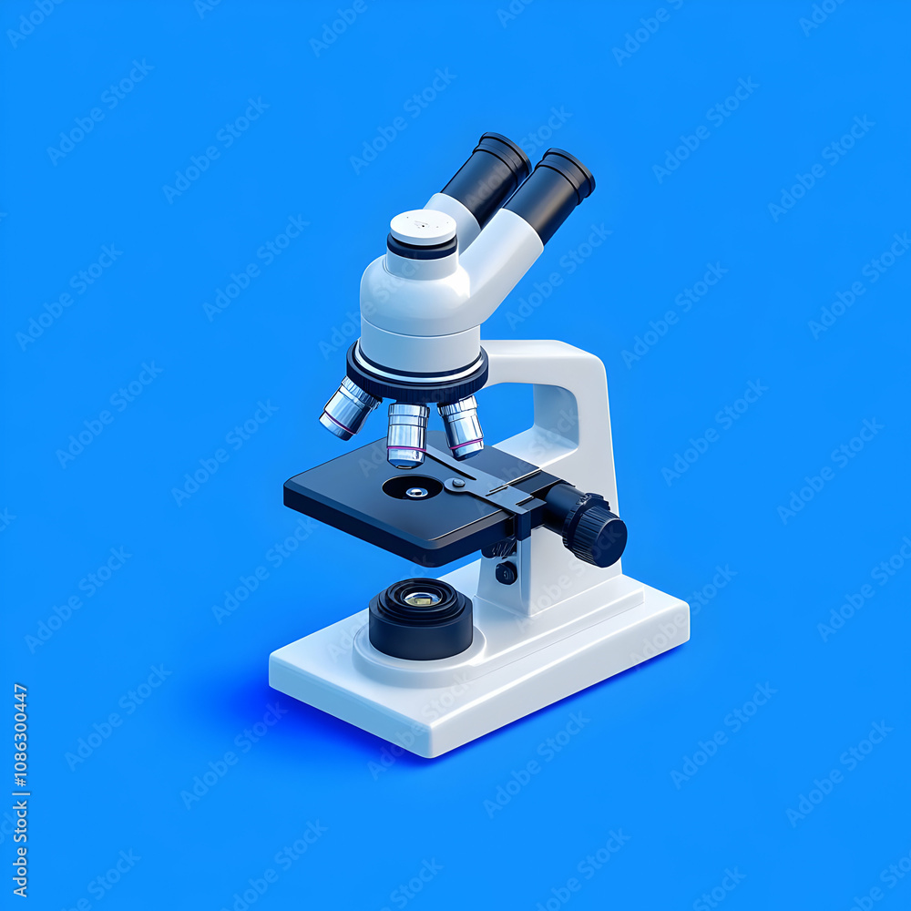 3D Microscope Illustration - Science, Research, Laboratory 3D Microscope Illustration - Science, Research, Laboratory