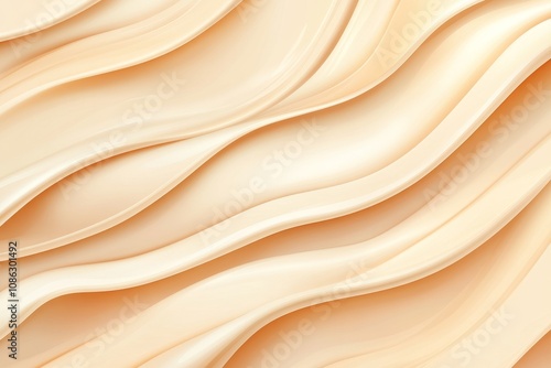 Abstract background with flowing cream-colored waves.