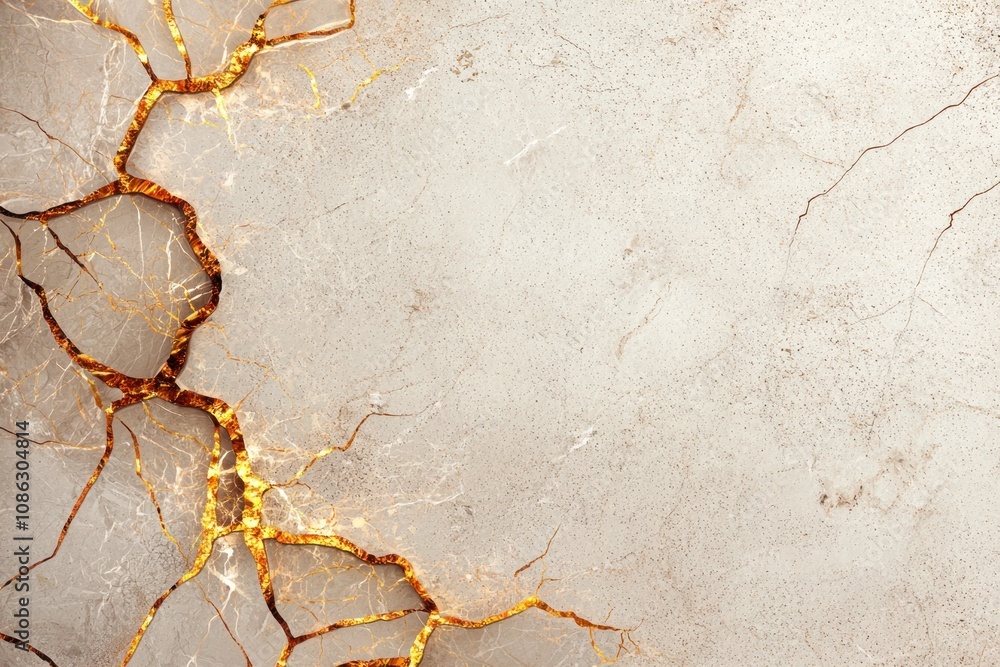 Naklejka premium Cracked surface texture abstract art digital design grunge aesthetic close-up view creative concept for visual impact