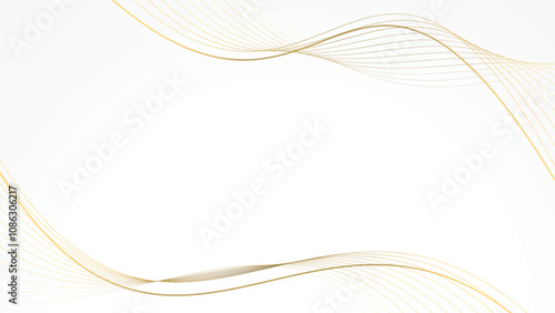 abstract white background luxury golden line wallpaper