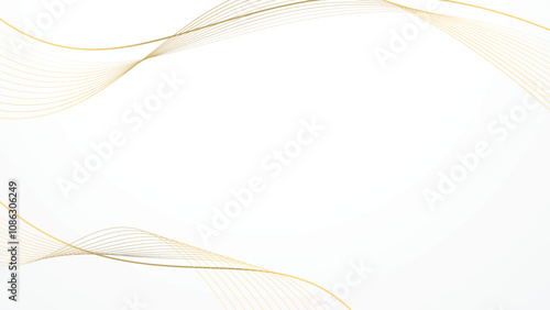 abstract white background luxury golden line wallpaper