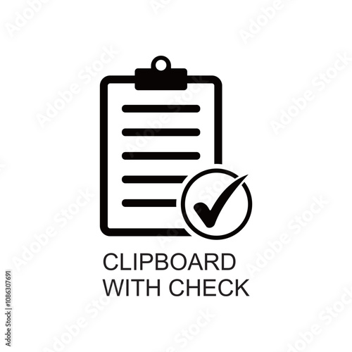 clipboard check icon , form icon