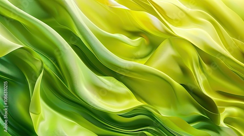 Abstract nature-inspired background with smooth lines