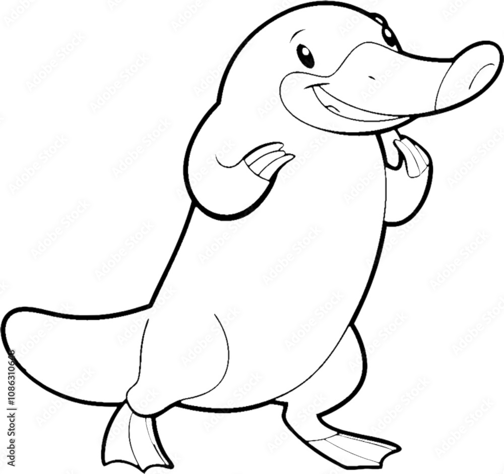Adorable black stencil platypus clipart ideal for festive holiday and winter designs. Adorable black stencil platypus clipart ideal for festive holiday and winter designs.