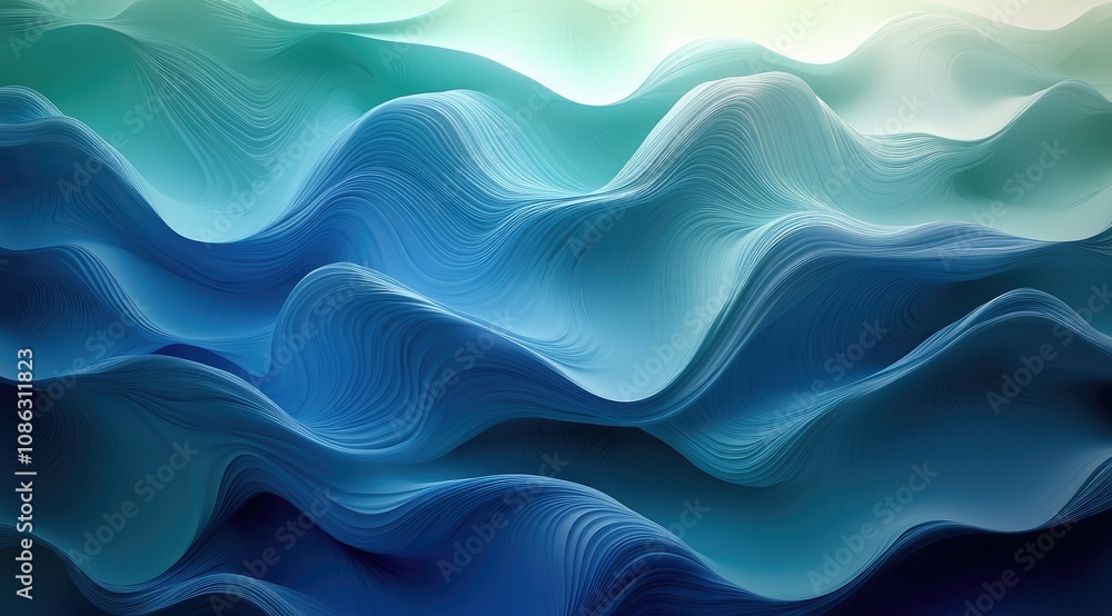 Abstract blue wave background. Fluid, dynamic, flowing, textured design. Abstract blue wave background. Fluid, dynamic, flowing, textured design.