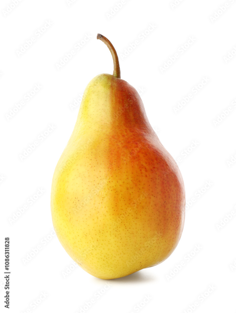 Fresh ripe juicy pear isolated on white Fresh ripe juicy pear isolated on white