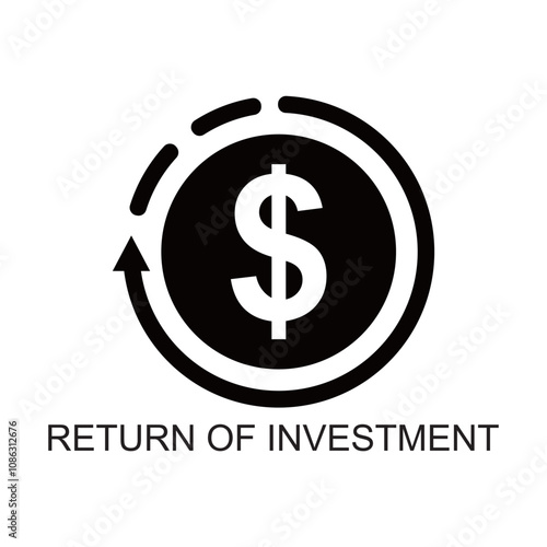 return of investment icon , payment icon