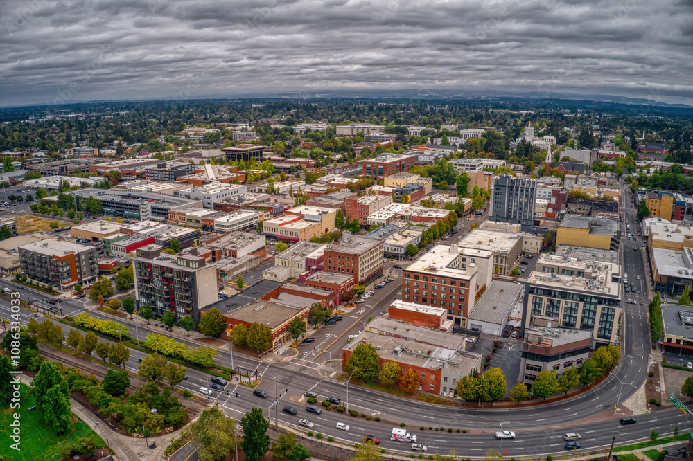 Aerial View of Salem, Oregon during Summer Aerial View of Salem, Oregon during Summer