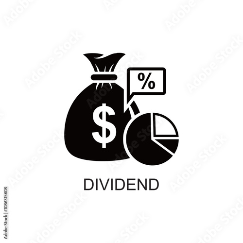 dividend icon , payment icon vector