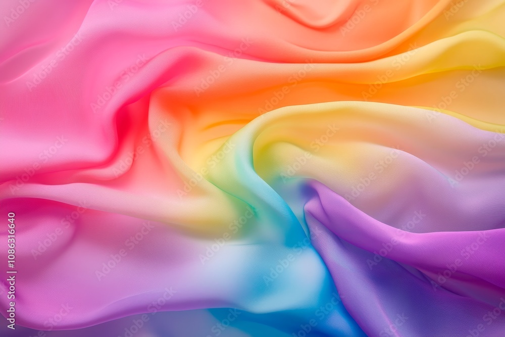 Obraz premium Abstract rainbow gradient fabric background.