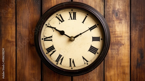 Wallpaper Mural Clock showing time urgency, a reminder of life's fleeting moments and the importance of making the most of every second.  Torontodigital.ca