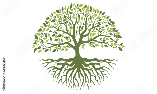 "Green Tree Vector Art" features stylized,vibrant trees with lush foliage,using various green shades.Perfect for eco-friendly designs,it conveys nature's beauty and sustainability in a modern format.