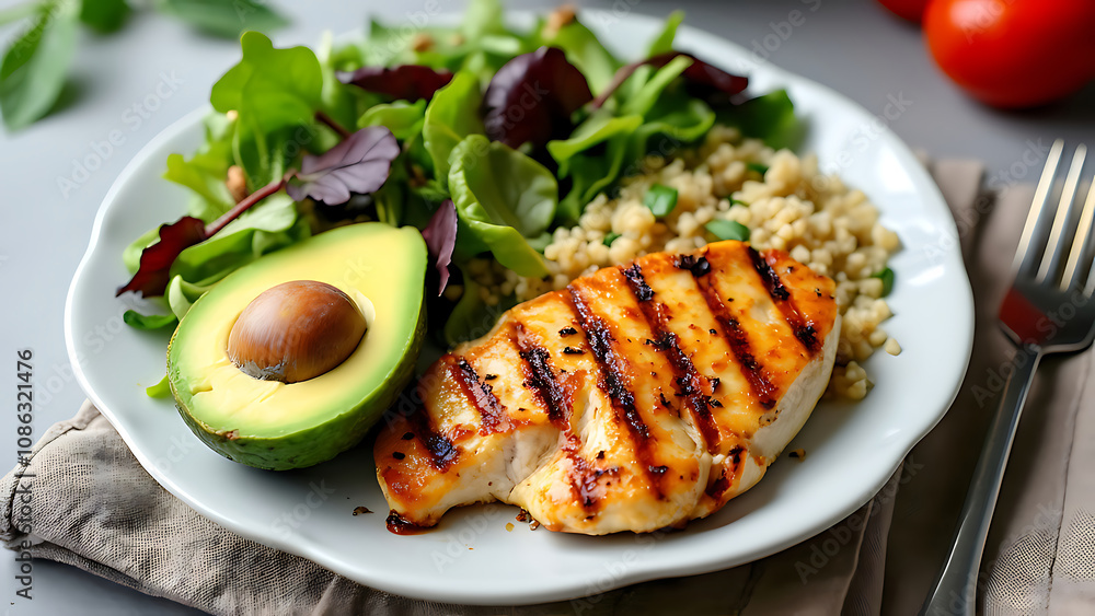 grilled salmon steak with vegetables grilled salmon steak with vegetables