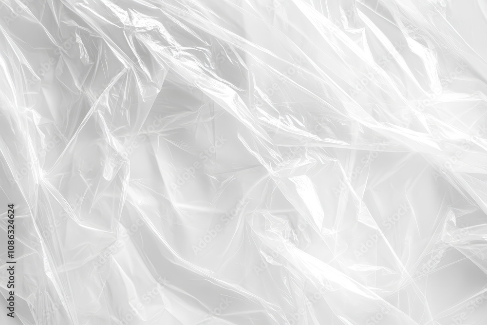 Abstract background of crumpled transparent plastic wrap. Abstract background of crumpled transparent plastic wrap.