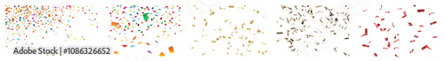 PNG Glitter confetti decoration, element set on transparent background